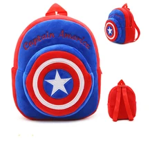 Горячая Плюшевый Рюкзак Мультфильм Плюшевая Игрушка-рюкзак Супермен Бэтмен Мальчик сумка для детей школьный ранец