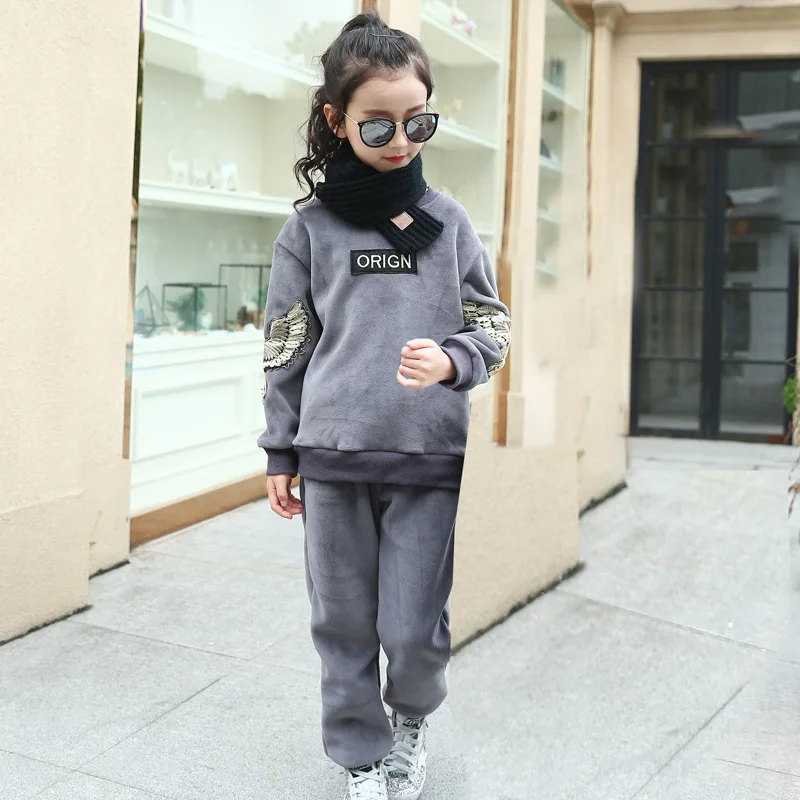 girls fleece tracksuit