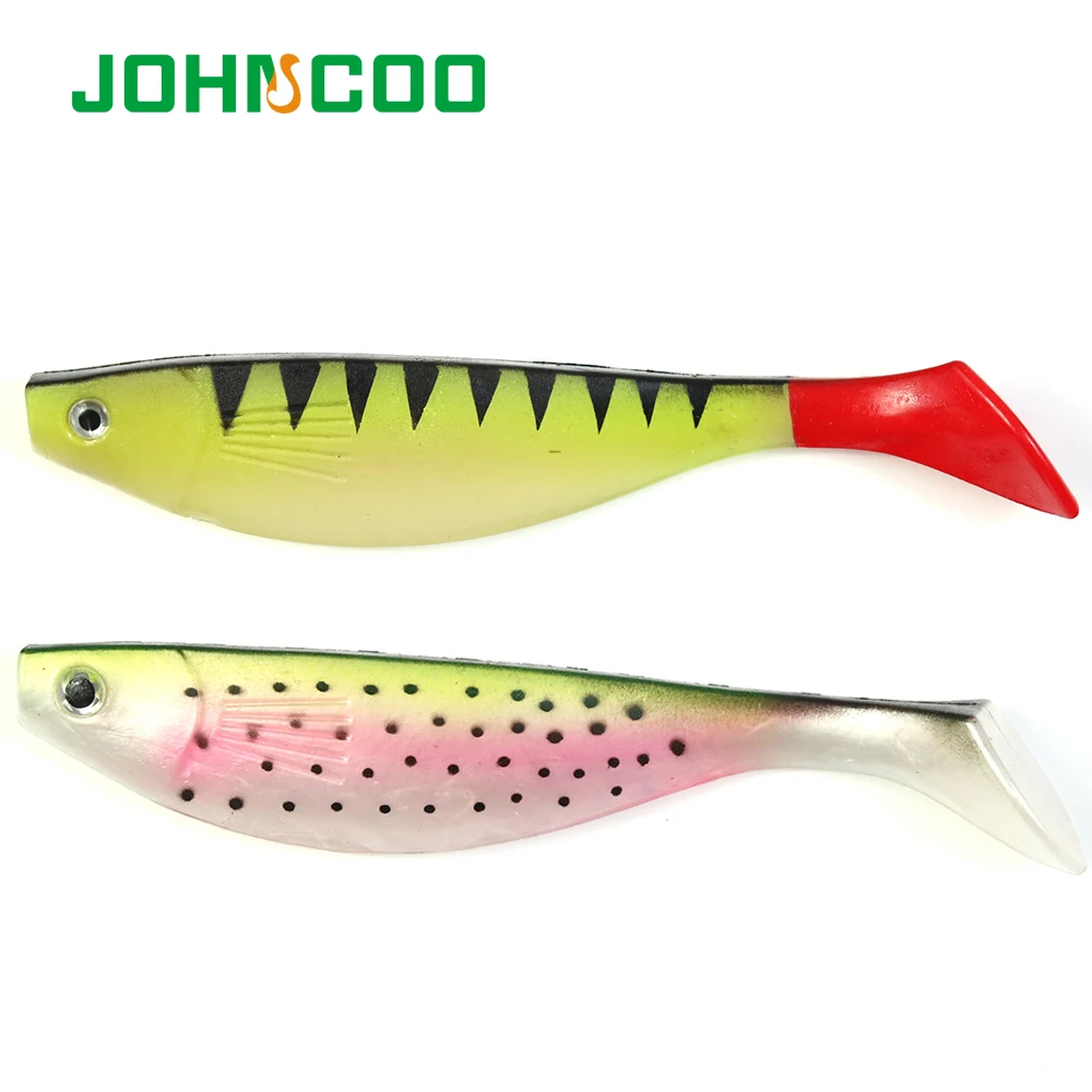 

JOHNCOO New 2pcs Fishing Lures Soft Bait 15cm 26g Soft Lurs Iscas Artificiais Fishing Tackle Carp Fishing Baits Shad Lure Baits