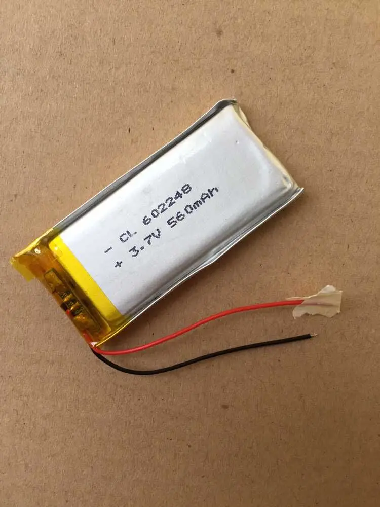 3.7v Polymer Lithium Battery, 602248 560mah Mp4 Mp5 Plugin Card
