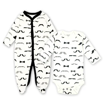 

2 Pack 3-12 Months Baby Girls Boys Clothes Newborn Toddler Infant Pajamas Bodysuits Set Baby Clothing