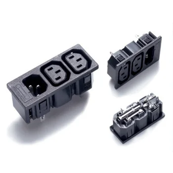 

5PCS UPS Power Outlet C13 C14 IEC INLET AC Power Socket With 5*20mm Fuse