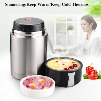 

800ml/1000ml Large Capacity Insulated Cup Simmering Pot Thermoscup Lunch Thermos for Food With Containers Thermos Pot