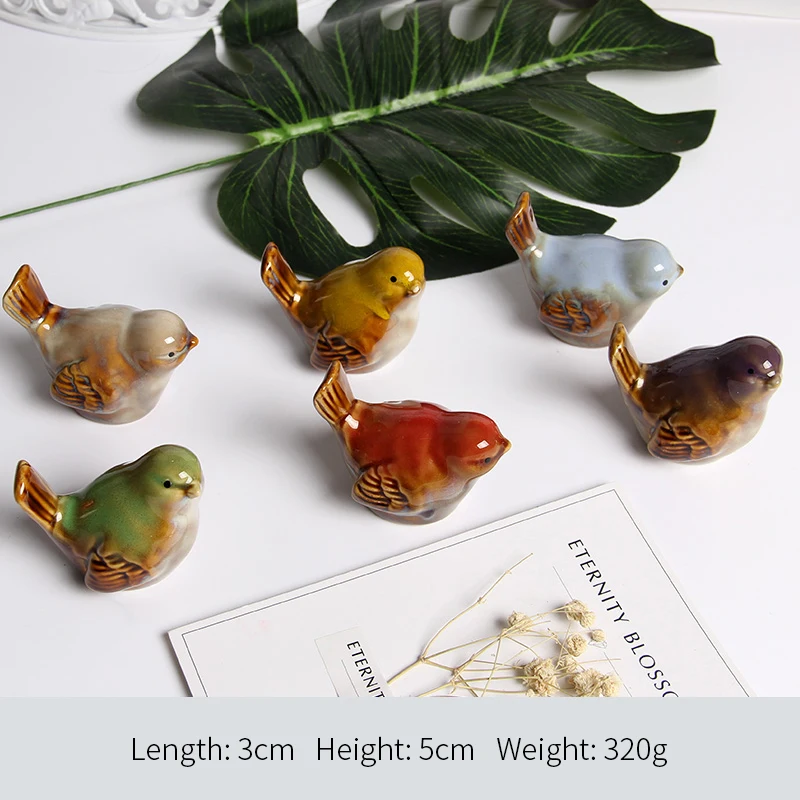 6 керамическая подставка для палочек птица DIY декоративный подарок реалистичные вечерние украшения для спальни на день рождения
