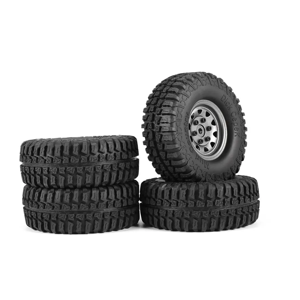 

4Pcs AX-3020 1.9 Inch 110mm Rubber Tires Tire with Metal Wheel Rim Set for 1/10 Traxxas TRX-4 SCX10 RC4D90 RC Crawler Car Hobby