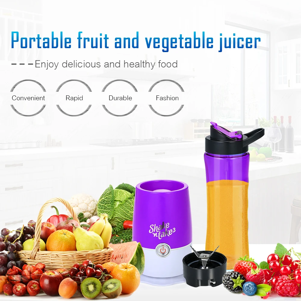 

500ml Mini Juice Machine Maker Fruit Squeezer Electric Juice Cup Extractor Drink Portable Cup Fruit Vegetable Blender