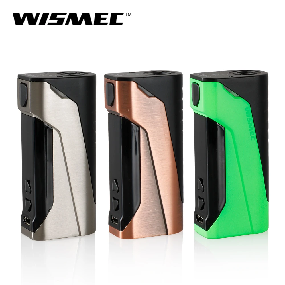 Оригинал Wismec CB 60 бокс мод встроенный 2300mah аккумулятор 60W выход батарея Vape MTL