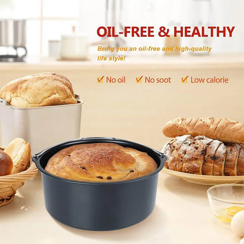 Набор аксессуаров для фритюрницы 3 шт. подходит Airfryer 5.3QT 5.8QT 8 дюймов XL кухонные