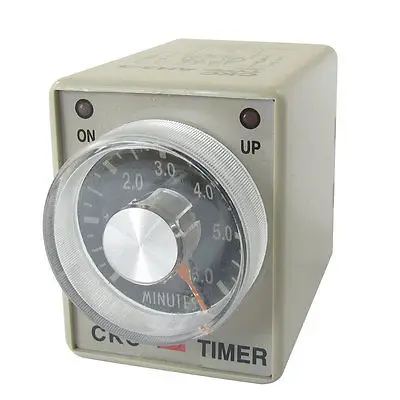 

AC 380V 0-6 Minutes 6m Plastic Housing Delay Timer Time Relay 8 Pin AH3-3