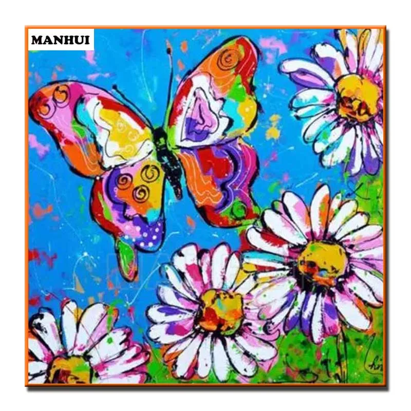 

Diy Diamond Painting Cross Stitch Set Colorful Butterfly Square Rhinestone Full Diamond Embroidery Mosaic arts Crafts 75