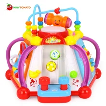 Детская игрушка музыкальный развивающий куб игровой центр с подсветкой 15 функций и навыки обучения и обучающие рождественские игрушки без коробки