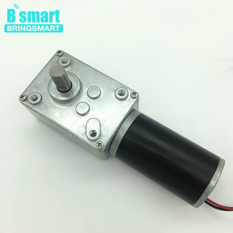 Wholesale A58SW31ZY Worm Gear Motor 24v 7-470r/min 12v volt Dc Micro Reversed Motor 6v High Torque Robot Electric Motor D Shaft gb37 520 12v 70rpm micro dc gear motor for large torque robot silver