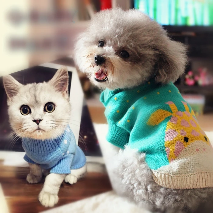 

Quality Cat Sweater for Small Dog Pet Cat Sweater Dog Jumper Dog Clothing Small Dog Pet Clothes XS S M L XL