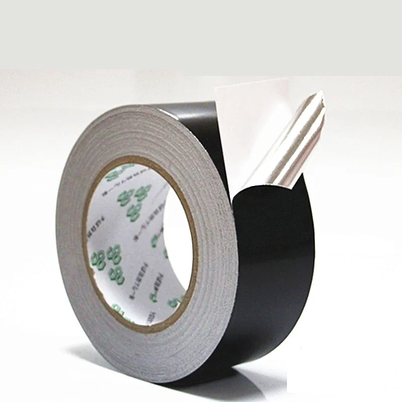 Black aluminum foil tape waterproof anti-aging high temperature resistant shielding foil tape 50 meters Black aluminum foil tape waterproof anti-aging high temperature resistant shielding foil tape 50 meters