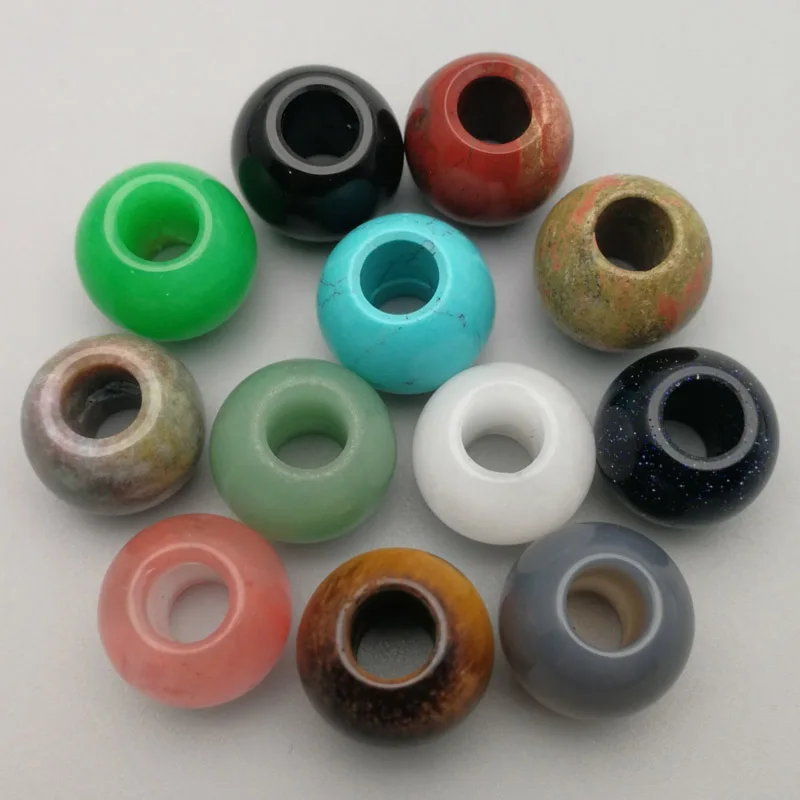 Бусины из натурального камня 20 мм для изготовления ювелирных изделий 12 шт. |