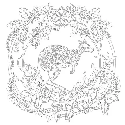 Книжка раскраска для взрослых Elven лес секретная садовая книжка стиль снимает