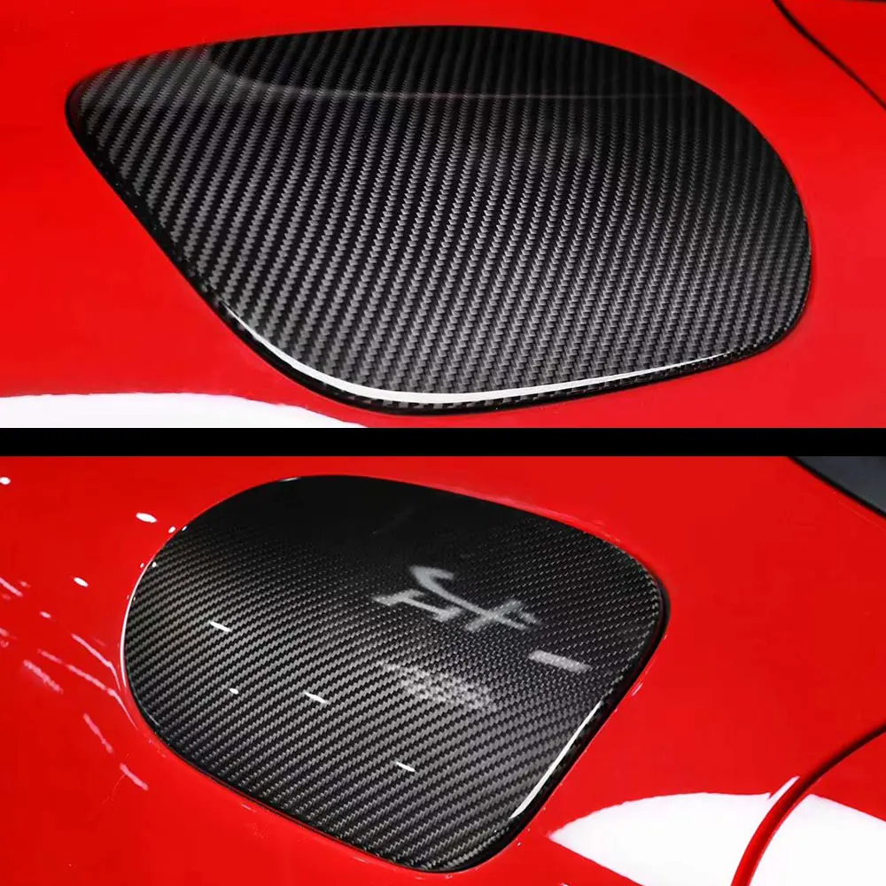 De fibra de carbono de tanque de combustible para Porsche Panamera 971, 2017 de 2018 accesorios para automóviles para coche modificado partes exteriores estilo de coche