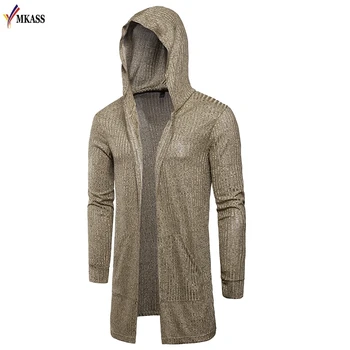 

Men's T shirt Hip Hop Style Brand Fashion Heap Collar Hole Long Sleeve Tees Male Casual Slim Fit LongLine T shirts Tops Street
