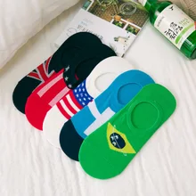 ФОТО summer socks slippers 2018 world cup mesh breathable tennis sock slippers men sports invisible socks non-slip cycling yoga socks