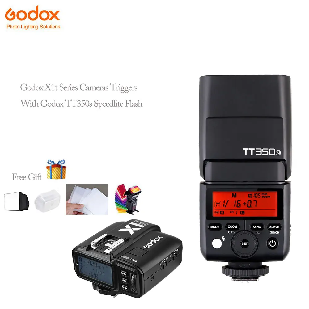 Godox TT350S/C/F/N 2.4G Speedlite Flash HSS for Canon Sony Cameras