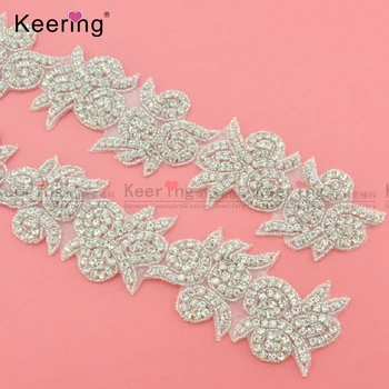 

Keering Crystal Rhinestone Iron-on Patches on Cloth WRA-551