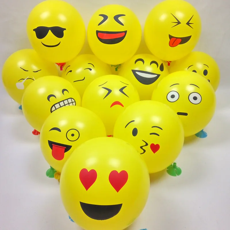 

New Model Expression Pack Print 12 Inch Latex Balloon For Party Decoration 10 PCS