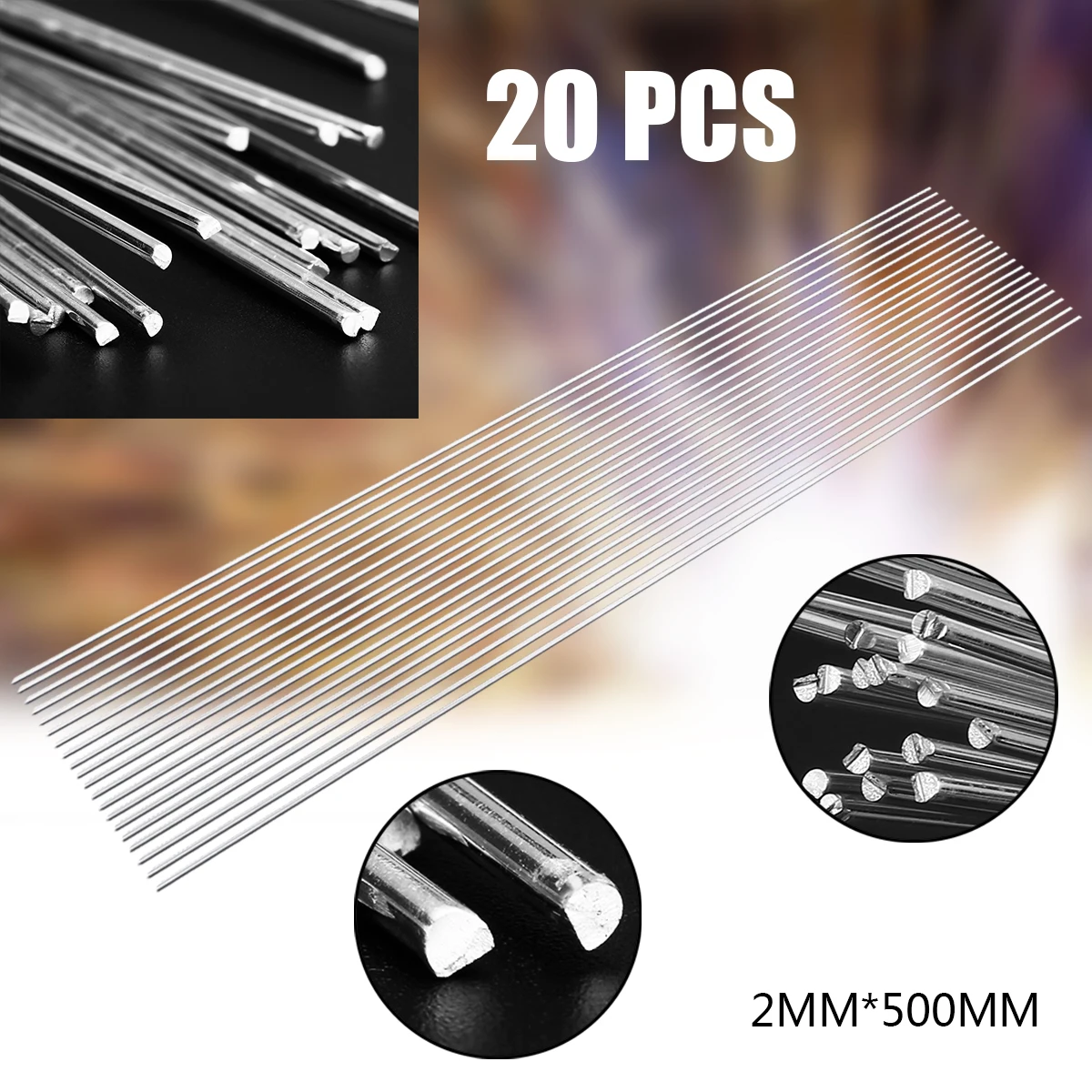 20 шт 2 мм Diam алюминиевые сварочные стержни низкотемпературные проволочные стержни для припоя Набор для аргонной дуговой сварки и
