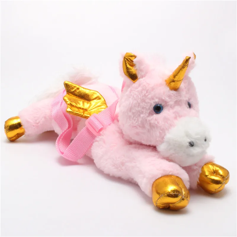 pink fluffy unicorn stuffed animal