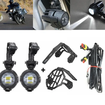 

2Pcs Universal Motorcycle LED Driving Fog Spot Light spotlight headlight For BMW R1200GS/ADV/F800GS