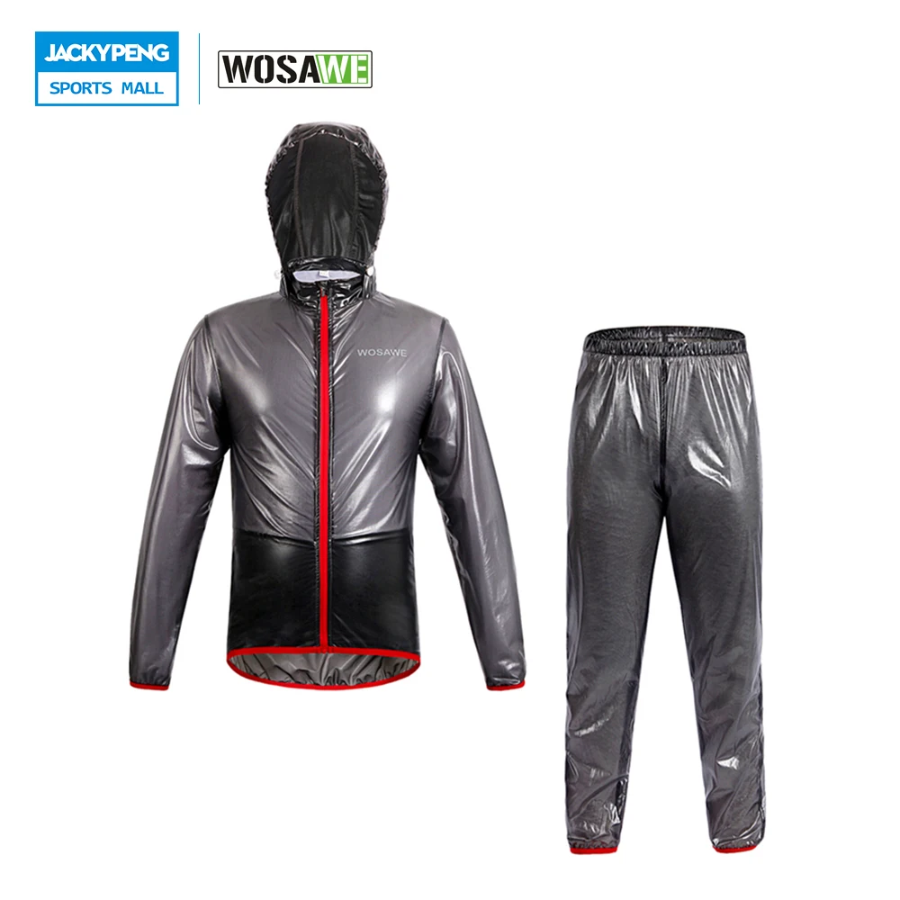 WOSAWE Waterproof Raincoat Cycling Jacket Windproof Outerwear Running