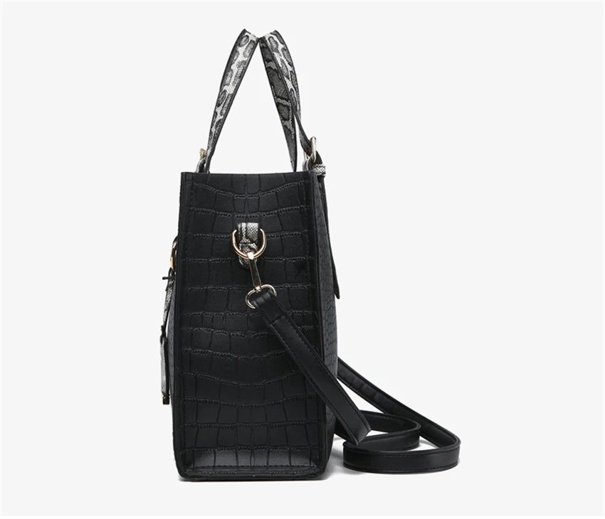 Новинка, роскошная женская сумка, брендовая, кожа, крокодиловый узор, женская сумка через плечо, модная большая сумка для женщин, сумка