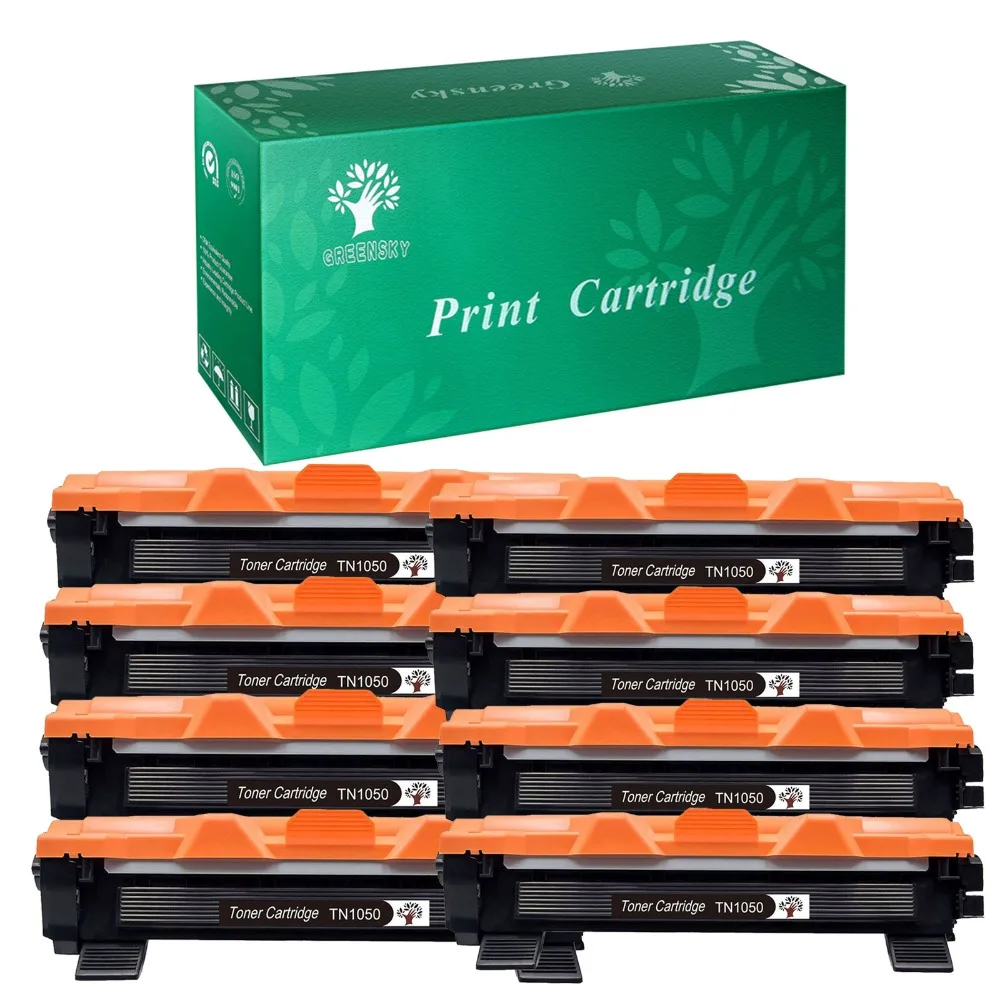 GREENSKY 8PK TN1050 Черный тонер картридж для брата DCP 1612W 1616NW MFC 1810 1815 1910W 1911NW