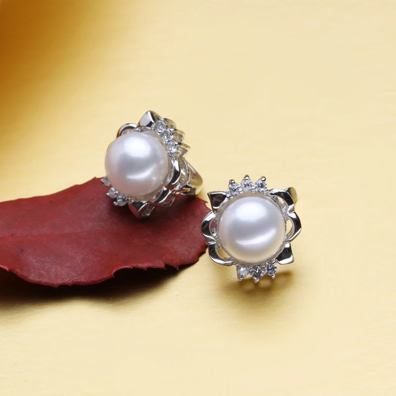 Серьги гвоздики из серебра 925 пробы с пресноводным жемчугом|pearl bow earring|earrings