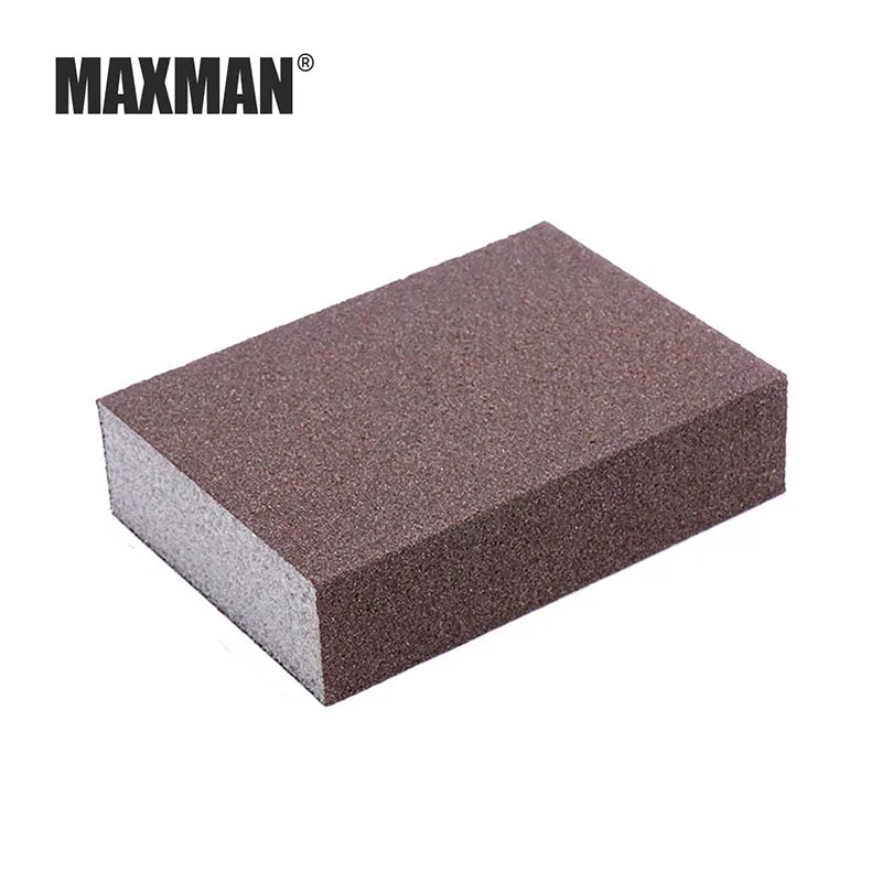 MAXMAN Sponge sand block Woodworking polishing Elastic grinding block High-density sponge block Emery sponge sandpaper Abrasive