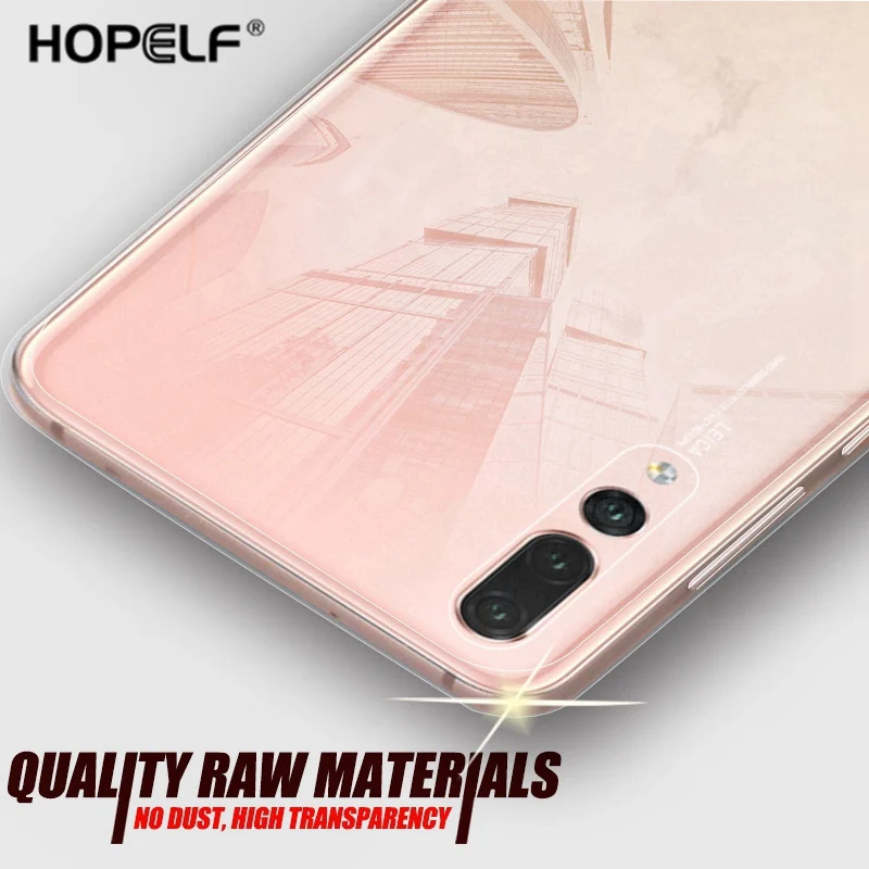 HOPELF Clear Case for Huawei P20 Pro Case Silicone TPU on