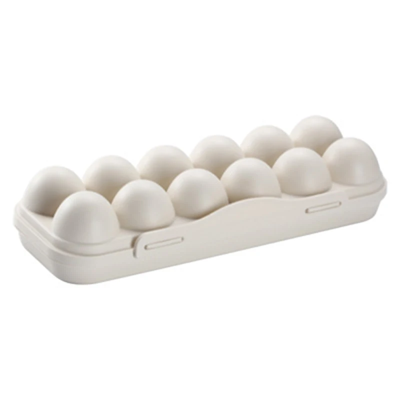 

12-grid Fridge Transparent Egg Box Egg Storage Box Fresh Box Egg Shelf