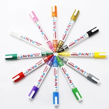 12 цветов на водной основе Краска Ручка ручная краска ed граффити камень маркер для керамики без выцветания прочная краска кисть детский подарок