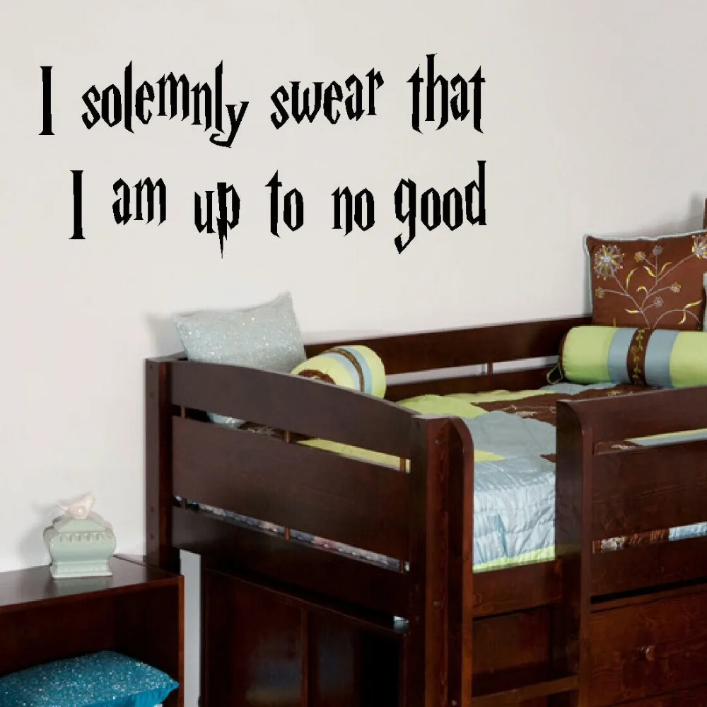 Large harry potter wall sticker quote up to no good new art china