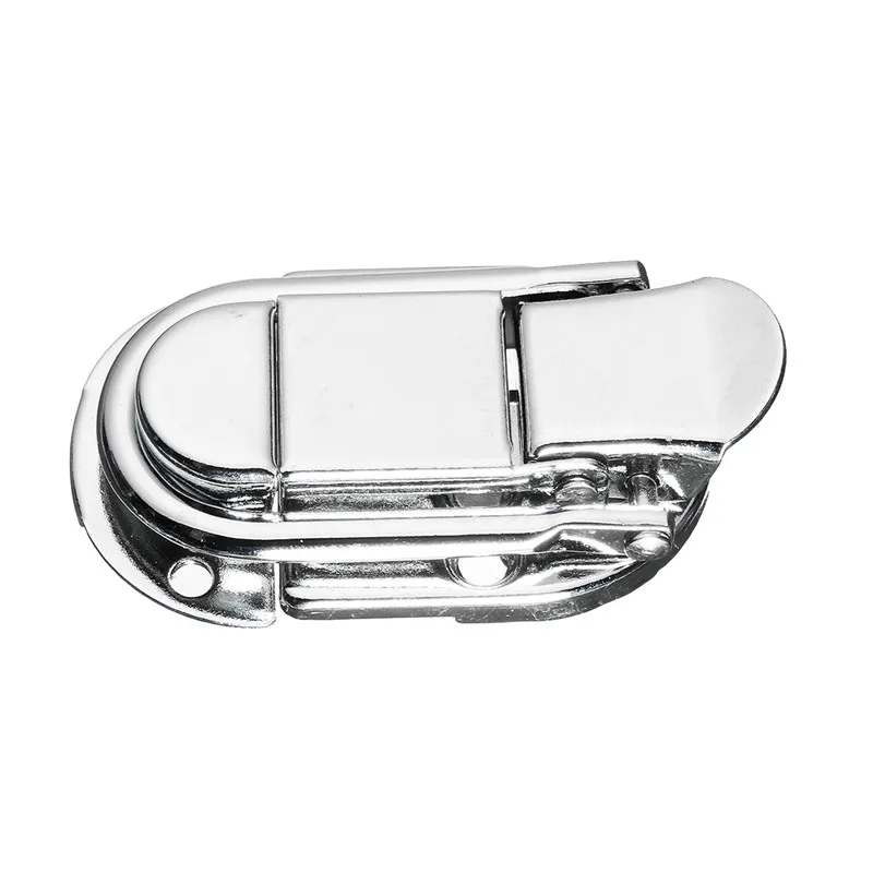 MTSPACE 4pcs/Set Luggage Guitar Musical Trolley Flight Case Button Knot Drawbolt Closure Latch For Wooden Boxes Air Iron Silver toggle latches decorative latches