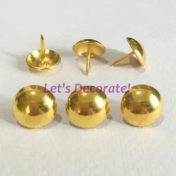 

Free DHL 1500pcs/lot 16mm Golden Color Plated Decoration Hobnail, Tacks, Upholstery Nail For Home or Garden Furniture.