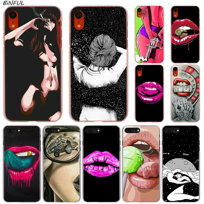 

Secret life sexy body pop art Hot Fashion Transparent Hard Phone Cover Case for iPhone X XS Max XR 8 7 6 6s Plus 5 SE 5C 4 4S