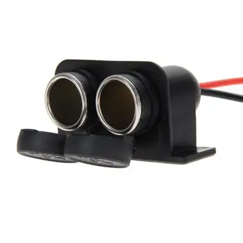 

12V Car Cigarette Lighter Socket Splitter Dual Double Charger Power Adapter Outlet for Motorbike Boat Tractor Auto Accessories