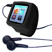 ELECTSHONG 8GB MP3 часы ABS пластик MP3-плеер Мужские часы с FM, рекордер, календарь, мировые часы+ наушники