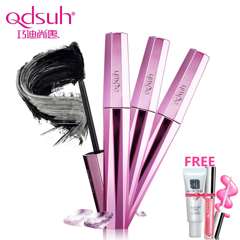 Qdsuh Crystal Maximum Curling Black font b Mascara b font Brush Makeup Eyelash Extension Liquid 3