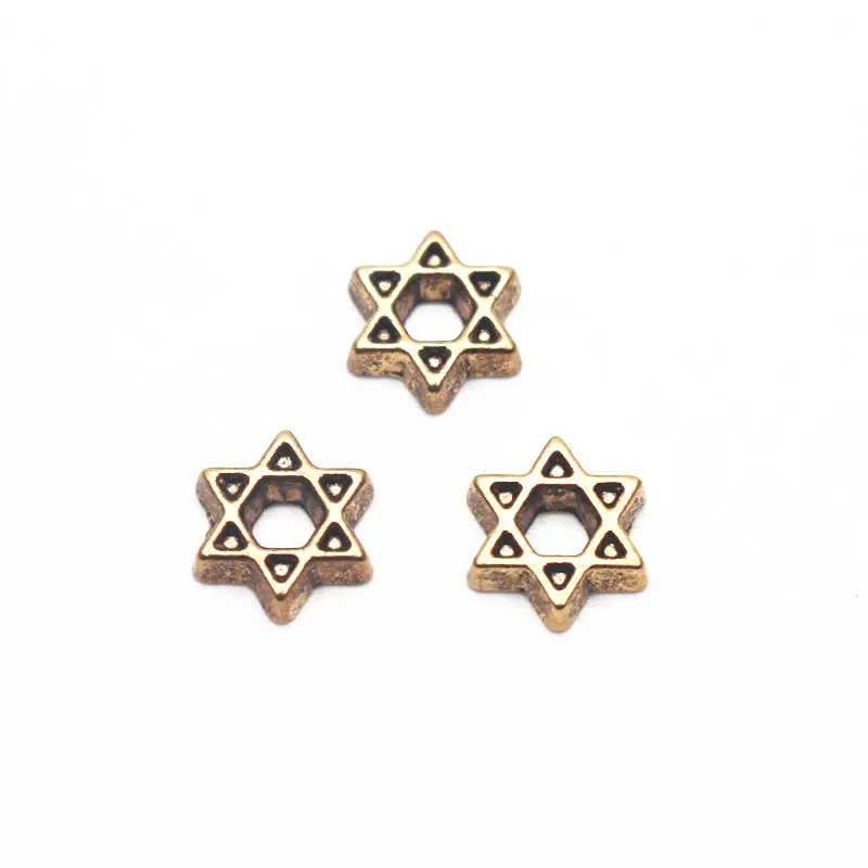 Wholesale 20pcs/lot Star Of David Gold Floating Charms For Living Glass Memory Lockets Necklace DIY Jewelry | Украшения и