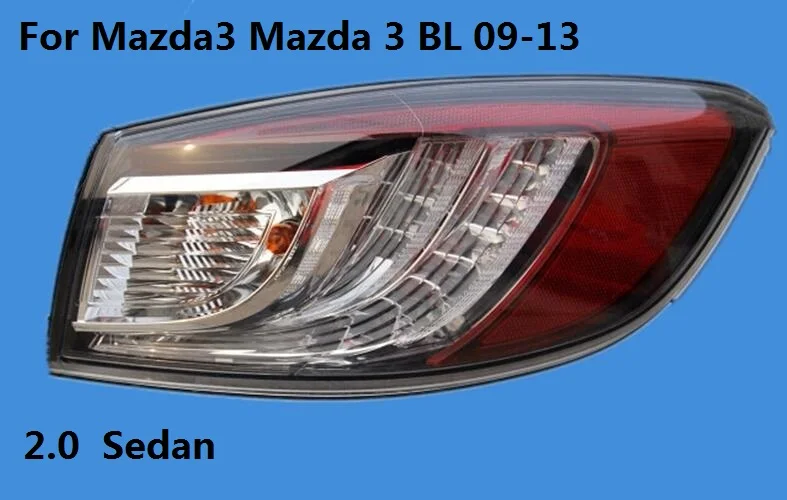 Capqx 1 шт. для Mazda3 Mazda 3 BL 1,6 2,0 Sedan 09-13 задний бампер светильник тормозной светильник taill лампы Хвост светильник Taillamp головной светильник - Цвет: Темно-серый