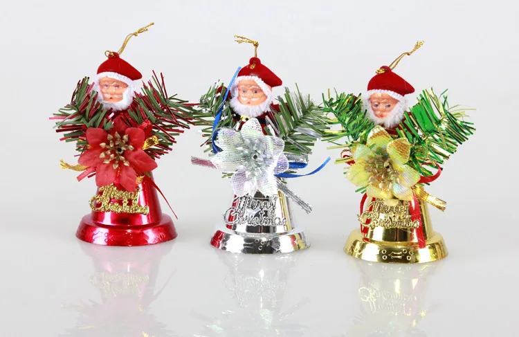 6PCS Christmas Bells Ornaments Christmas Tree Hanging Decoration