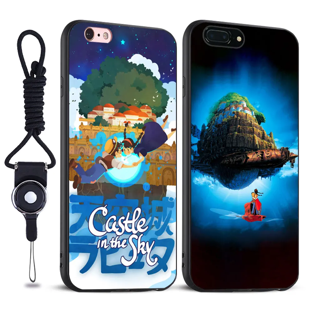

Castle in the Sky Hayao Miyazaki Coque Soft Silicone Tpu Mobile Phone Case Cover Shell bag For Apple iPhone 5 5S SE 6 6S 7 PLUS