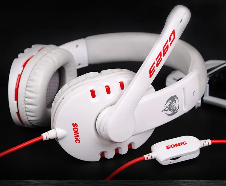 Computer Voice Gaming Headset Somic G923 For PC Gamer Wired Stereo Headphone With Microphone+3.5mm Audio Cable auricolari (3)