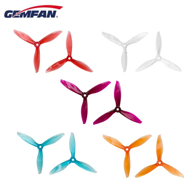 24 шт./12 пар вспышка Gemfan 5149 5 мм монтажное отверстие пропеллеры с 3 лезвиями